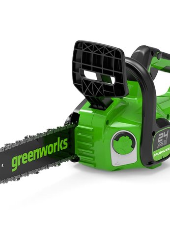 Цепная пила аккумуляторная GreenWorks GD24CS30K2, 24V, 30см, бесщеточная, c АКБ 2 Ач и ЗУ (2007007UA)