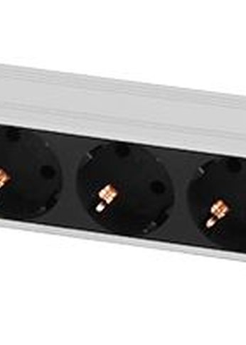 ЦМО Блок розеток Rem-10 без шнура с инд., 9 Schuko, вход IEC 60320 C14, 10A, алюм., 19" (R-10-9S-I-440-Z)