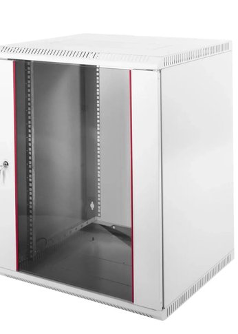 ЦМО Шкаф телекоммуникационный настенный разборный 18U (600х520) дверь стекло (ШРН-Э-18.500) (1 коробка)