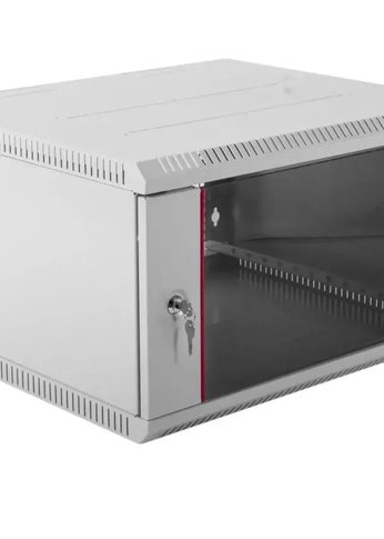 ЦМО Шкаф телекоммуникационный настенный разборный 6U (600х650) дверь стекло (ШРН-Э-6.650) (1 коробка)