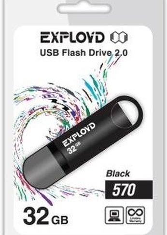 USB флэш-накопитель EXPLOYD 32GB-570-черный
