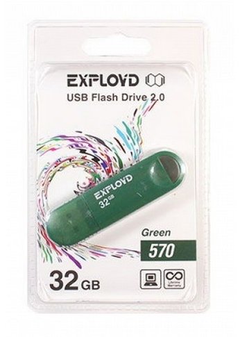USB флэш-накопитель EXPLOYD 32GB-570-зеленый