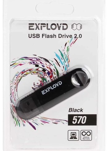 USB флэш-накопитель EXPLOYD 64GB-570-черный