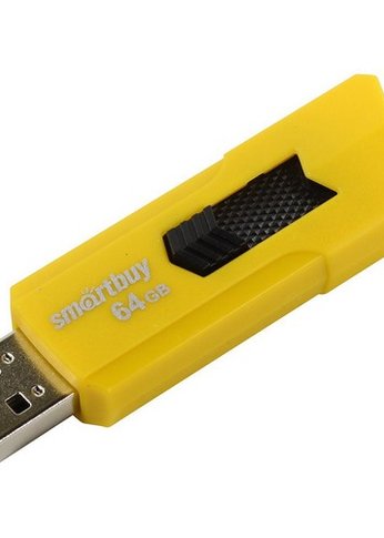 USB2.0 64Gb SmartBuy Stream Yellow