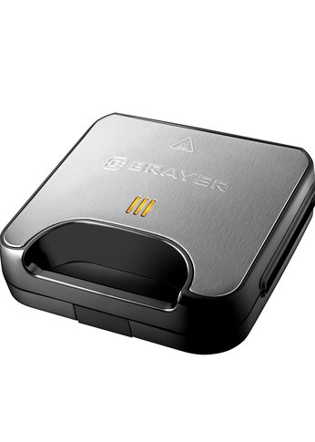 Вафельница Brayer BR2311 750Вт черный/серебристый