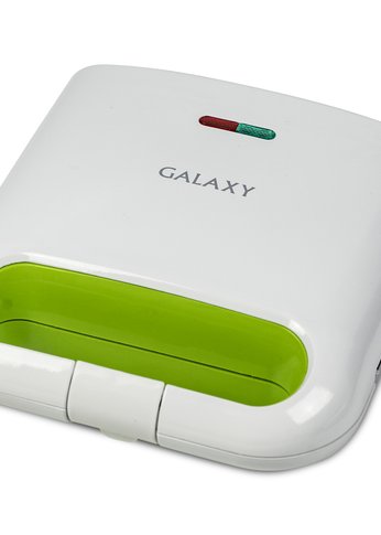 Вафельница Galaxy LINE GL2963 800Вт белый/зеленый