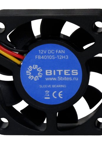 Вентилятор 5bites FB4010S-12H3 черный 40x10мм 6000rpm 3pin