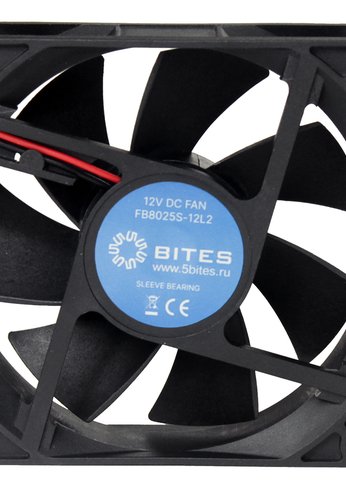 Вентилятор 5bites FB8025S-12L2 черный 80x25мм 2000rpm 2pin