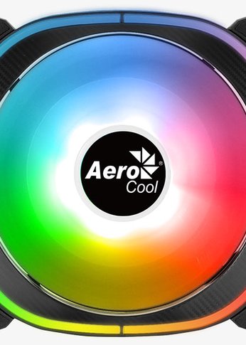 Вентилятор Aerocool Astro 12 F ARGB ARGB 120x120x25mm черный 6-pin 17.5dB Ret