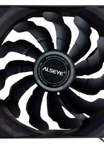 Вентилятор Alseye S120-F черный 120x30мм 1700rpm 4pin