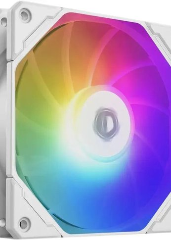 Вентилятор ID-Cooling TF-12025-PRO-ARGB WHITE (120mm, 1800rpm, 82.5 CFM, 35.2 дБ, PWM 4-pin, ARGB, white/grey) (TF-12025-PRO-ARGB WHITE)