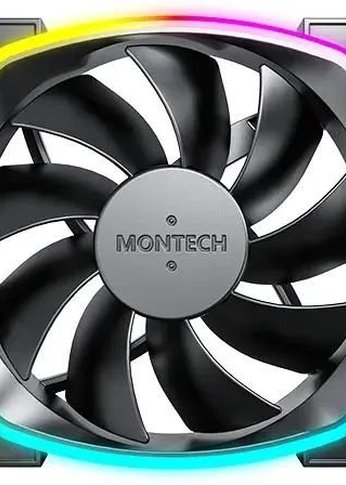 Вентилятор Montech AX120 ARGB 120х120x25 черный 4-pin 27дБ (AX120 PWM BLACK) Ret