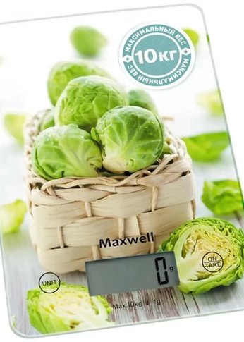 Весы кухонные электронные Maxwell Nature MW-1452 макс.вес:5кг рисунок