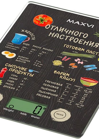 Весы кухонные Maxvi KS141G 5кг черный