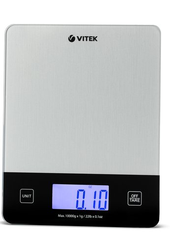 Весы кухонные Vitek VT-8010 макс:10кг нержавеющая сталь