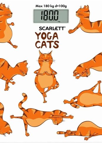 Весы напольные электронные Scarlett SC-BS33E077 макс.180кг белый