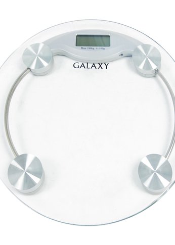 Весы напольные Galaxy GL4804 электронные бытовые круглые, максимальный допустимый вес 180 кг, элемент питания «CR2032» в компл.