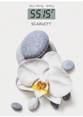 Весы напольные Scarlett SC-BS33E020 180кг белый