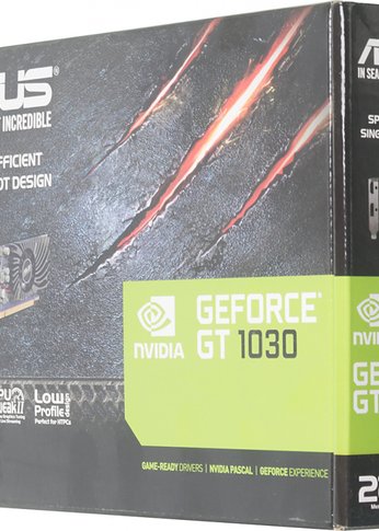 Видеокарта Asus PCI-E GT1030-2G-BRK NVIDIA GeForce GT 1030 2048Mb 64 GDDR5 1228/6008 HDMIx1 DPx1 HDCP Ret low profile