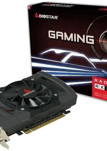 Видеокарта Biostar PCI-E RX550-4GB AMD Radeon RX 550 4Gb 128bit GDDR5 1100/6000 DVIx1 HDMIx1 DPx1 HDCP Ret