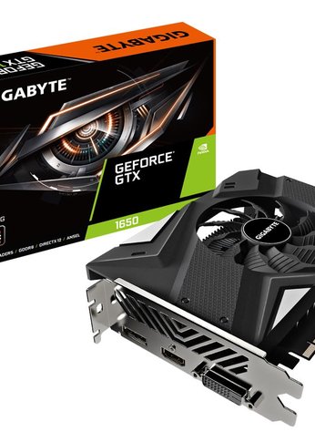 Видеокарта Gigabyte PCIE16 GTX1650 4GB GDDR6 GV-N1656OC-4GD 2.0