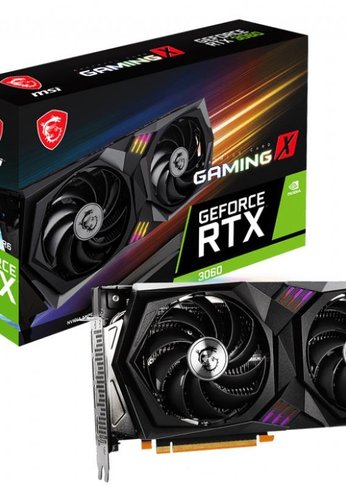 Видеокарта MSI PCI-E RTX 3060 GAMING X 12G RTL