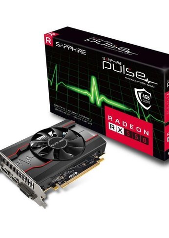 Видеокарта Sapphire PCI-E 16x RX 550 4GB GDDR5 PULSE 11268-01-20G