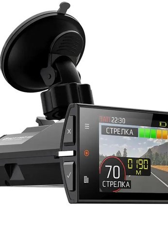 Видеорегистратор с радар-детектором Silverstone F1 HYBRID S-BOT-PRO GPS черный