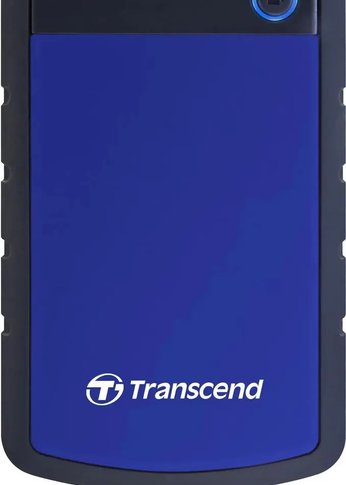 Внешний HDD 1Tb Transcend USB3.0 TS1TSJ25H3B StoreJet 25H3 (5400rpm) 2.5" синий