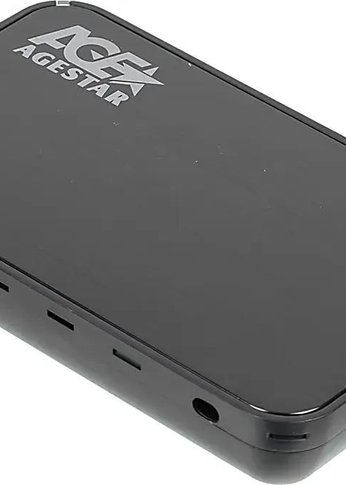 Внешний корпус для HDD AgeStar 3UB3A8-6G SATA II USB3.0 пластик черный 3.5"