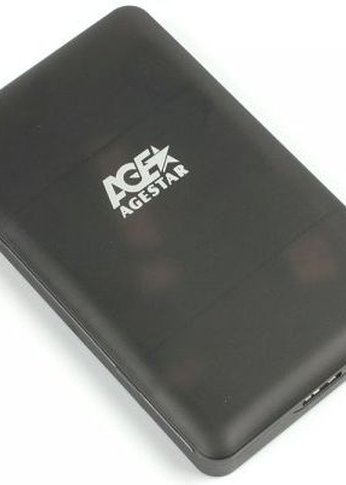 Внешний корпус для HDD/SSD AgeStar 31UBCP3 SATA USB3.1 пластик черный 2.5"