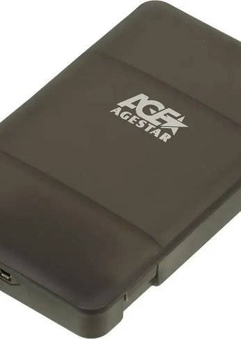 Внешний корпус для HDD/SSD AgeStar 3UBCP3 SATA USB3.0 пластик черный 2.5"