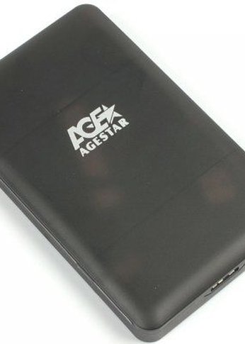 Внешний корпус для HDD/SSD AgeStar 3UBCP3 SATA USB3.0 пластик черный 2.5"