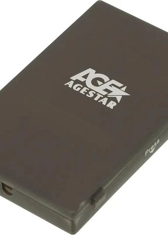 Внешний корпус для HDD/SSD AgeStar SUBCP1 SATA USB2.0 пластик черный 2.5"