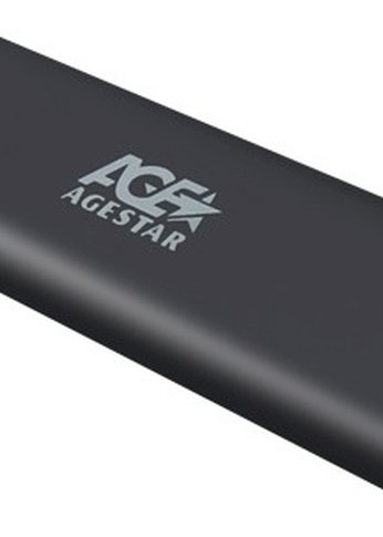 Внешний корпус SSD AgeStar 31UBNV1C NVMe USB3.1 алюминий серый M2 2280 B/M-key