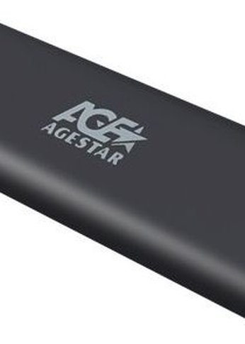 Внешний корпус SSD AgeStar 3UBNF5C SATA III USB 3.0 USB 3.0 Type-С алюминий черный M2 2280 B-key