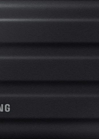 Внешний SSD 4Tb Samsung External T7 Shield Type C-to-C/A, USB 3.2 Gen2, R/W 1050/1000MB/s, IP65, 88x59x13mm, 98g черный