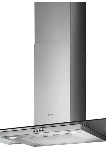 Вытяжка каминная Elica Flat Glass IX/A/90 нержавеющая сталь управление: кнопочное (1 мотор)