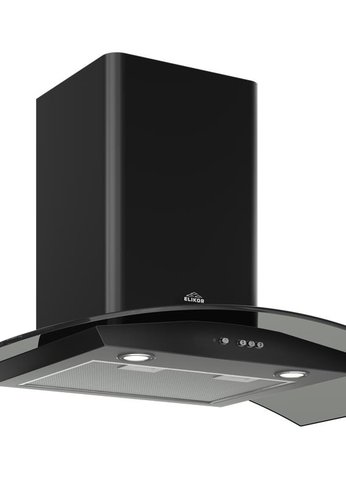 Вытяжка каминная Elikor Аметист 60П-430-К3Д черный/тонированное стекло управление: кнопочное 1М (940694)