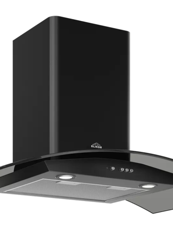 Вытяжка каминная Elikor Аметист 90П-650-К3Д черный/тонированное стекло управление: кнопочное 1М (957666)