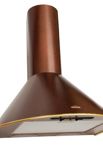 Вытяжка каминная Elikor Эпсилон 60П-430-П3Л медный антик/золотистый управление: ползунковое 1М (840950)