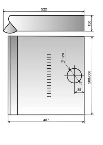 Вытяжка козырьковая Elikor Davoline 50П-290-П3Л кремовый управление: ползунковое 1М (840692)