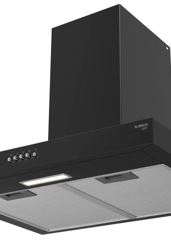 Вытяжка Т-образная Meferi SLIMBOX60BK LIGHT черный управление:кнопочное (1 мотор)