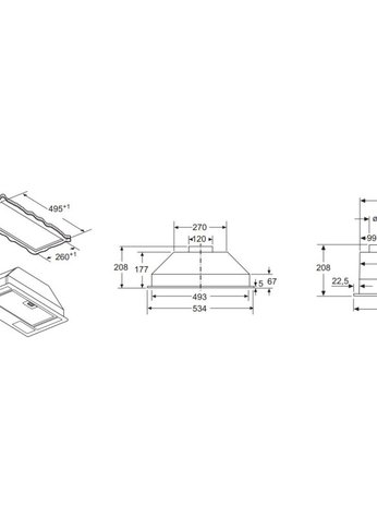 Вытяжка встраиваемая Bosch DLN52AC70