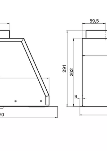 Вытяжка встраиваемая Elikor Flat 52П-650-К3Д черный управление: кнопочное 1М (954638)