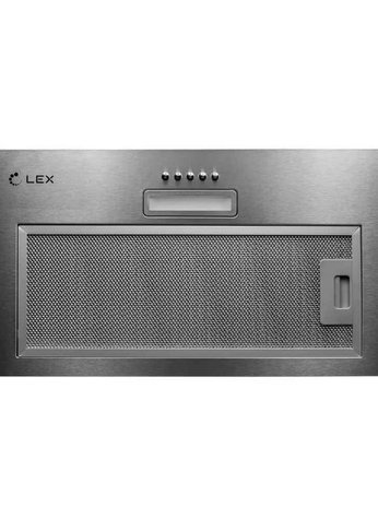 Вытяжка встраиваемая LEX GS Bloc LIGHT 600 INOX нержавеющая сталь управление: кнопочное (1 мотор)