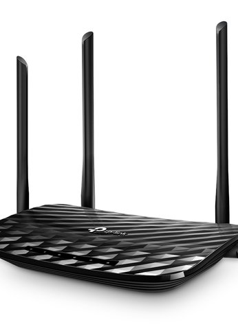 Wi-Fi роутер TP-Link Archer C6 V2 AC1200 10/100/1000BASE-TX черный