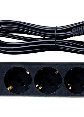 Удлинитель ExeGate EC-4-3B 4 розетки, 3м, евровилка, черный (EX279397RUS)