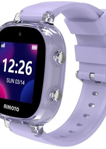 Умные часы Aimoto Crystal 4G 1.4" 24.5см лиловый (8360202)