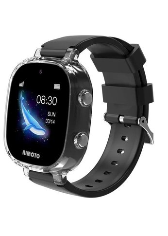 Умные часы Aimoto Crystal 4G 1.4" 245мм черный (8360201)
